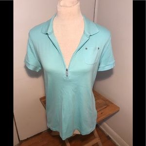 Jones New York Half Zip Tee-SZ L **NWT**